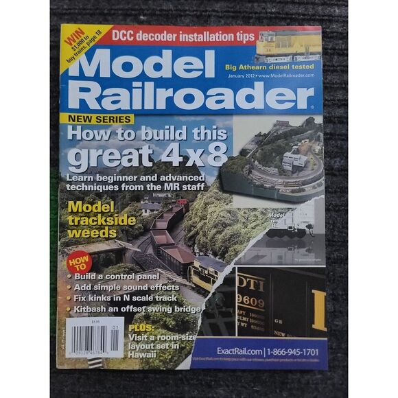 Model Railroader Magazine 2012 Multi Month Locomotive Train Hobby Craft Build - Picture 2 of 7